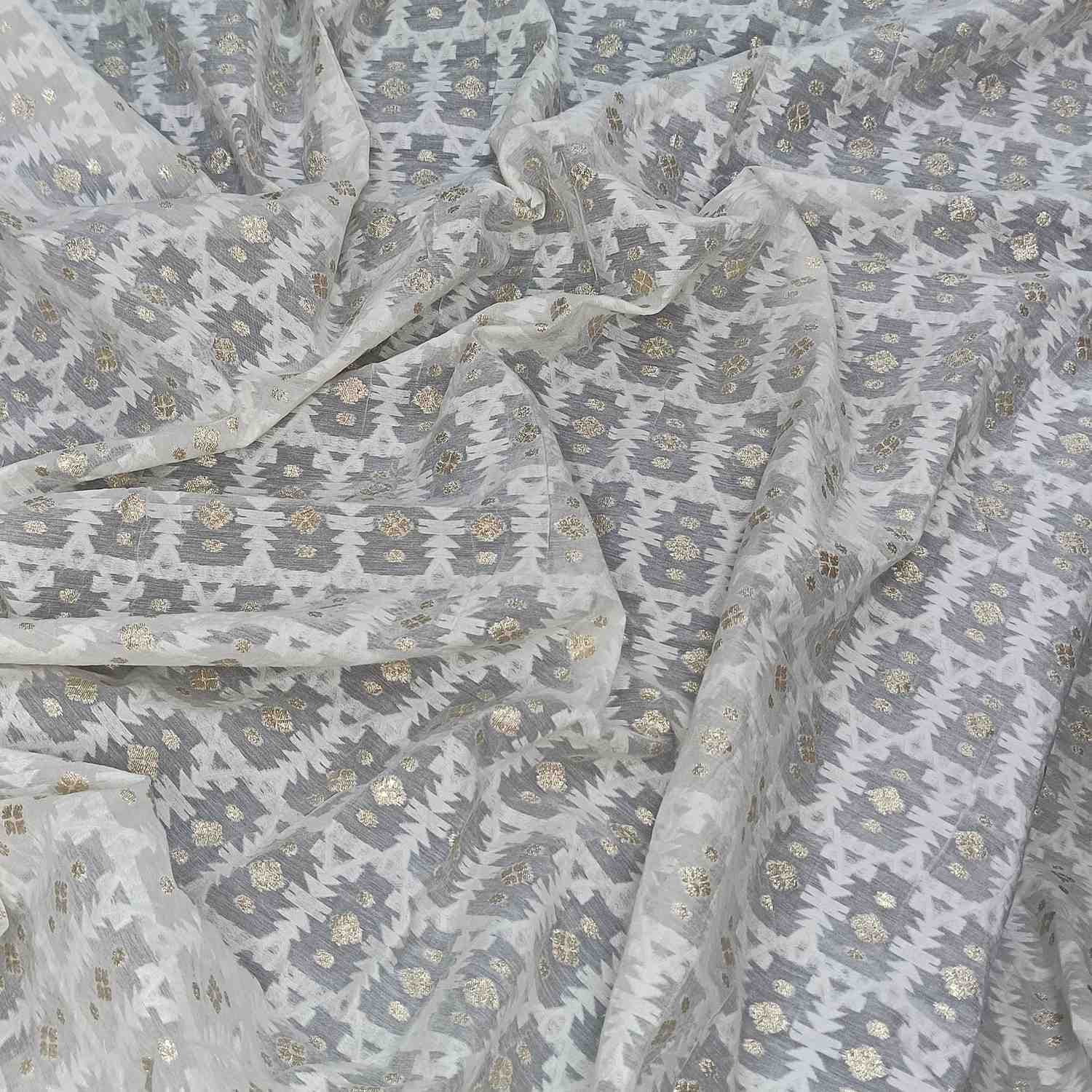 Pure Chanderi Jari- Jacquard Fabric Design 2
