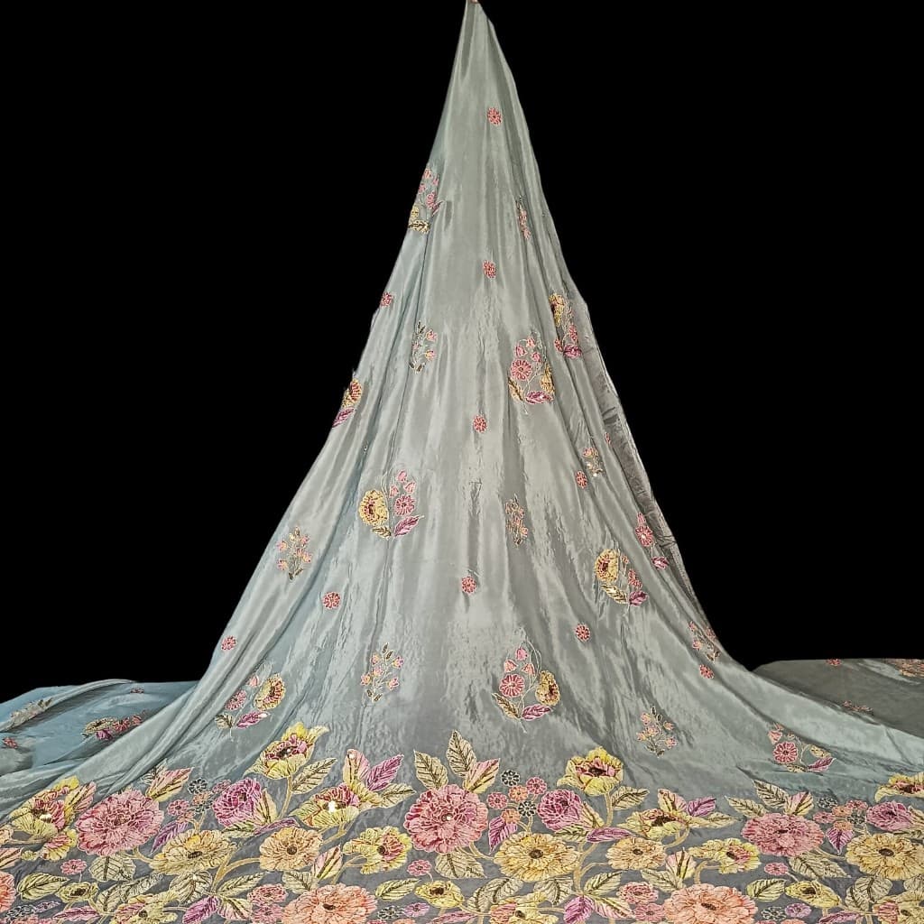 Premium Chinnon Chiffon D.S No. P.84 Grey