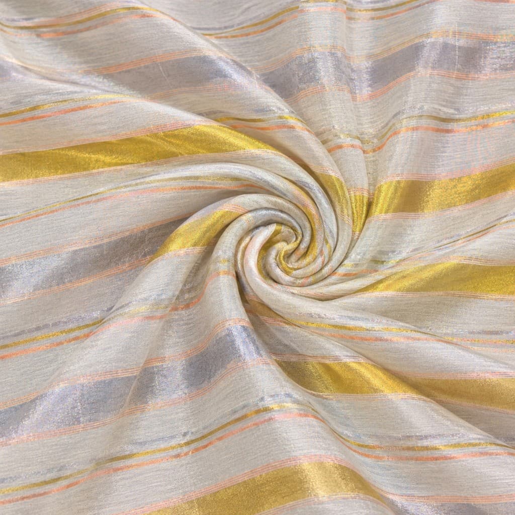 Chanderi Mix Jari Stripe — As shown