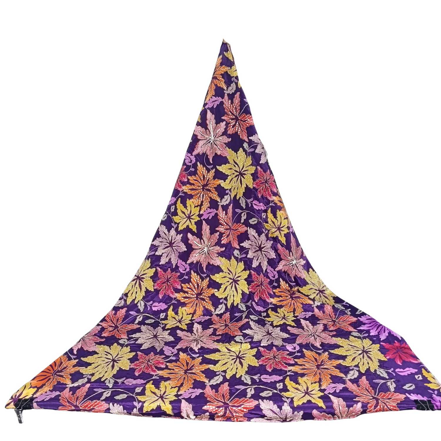 <b>Natural Crepe Position Print Fabric – S.A. 19028 Purple</b>