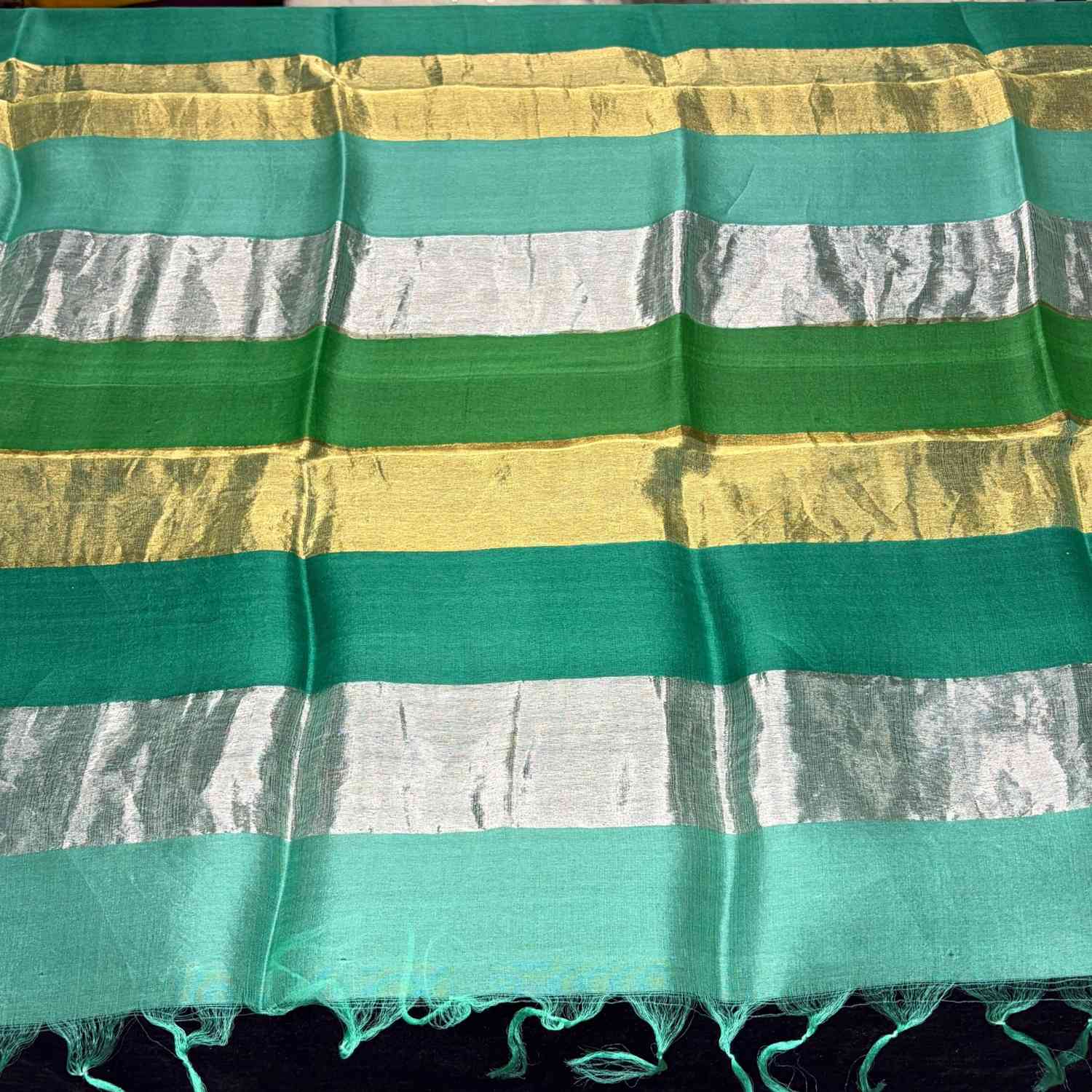 <b>Tissue Silk Zari Stripe Dupatta</b>