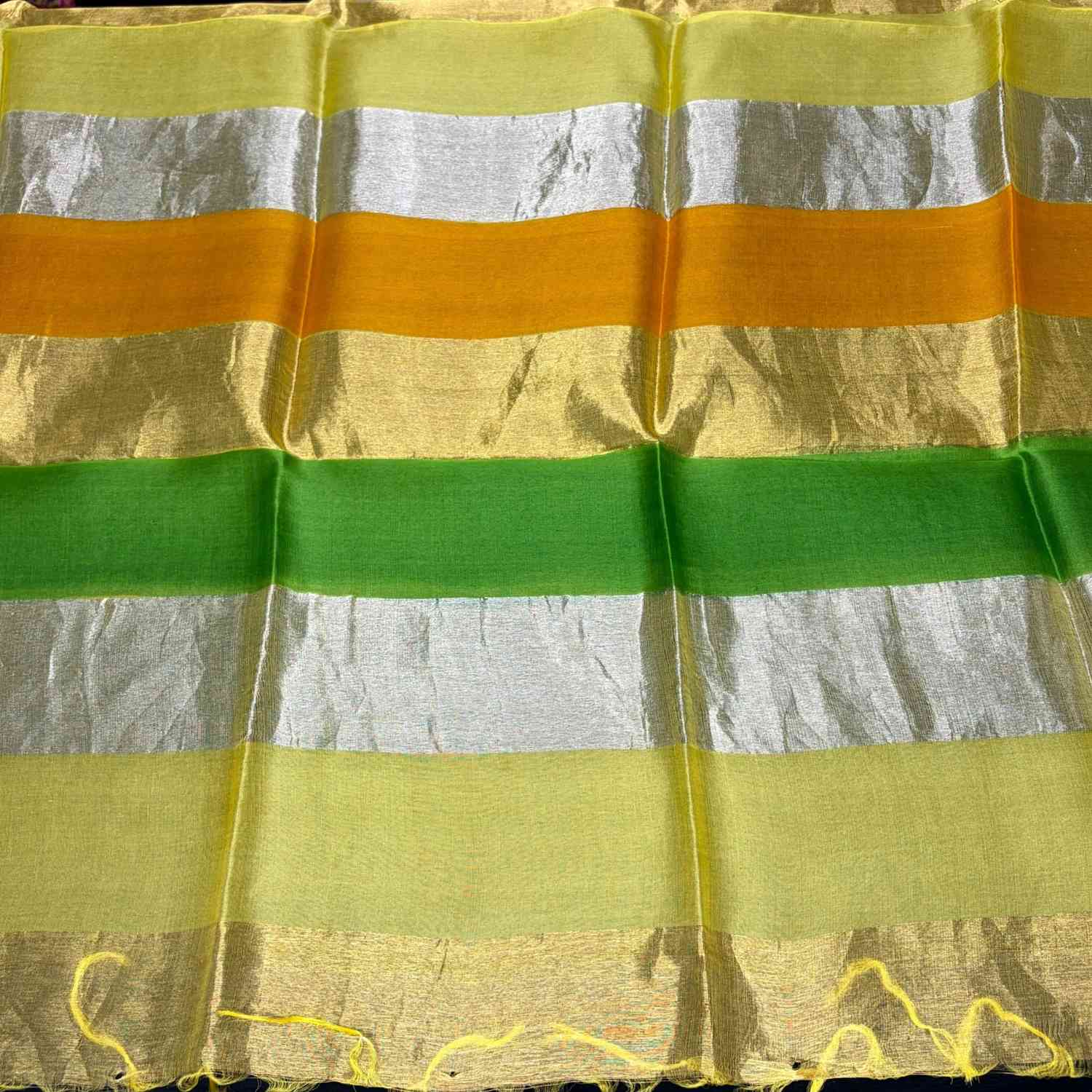 <b>Tissue Silk Zari Stripe Dupatta</b>