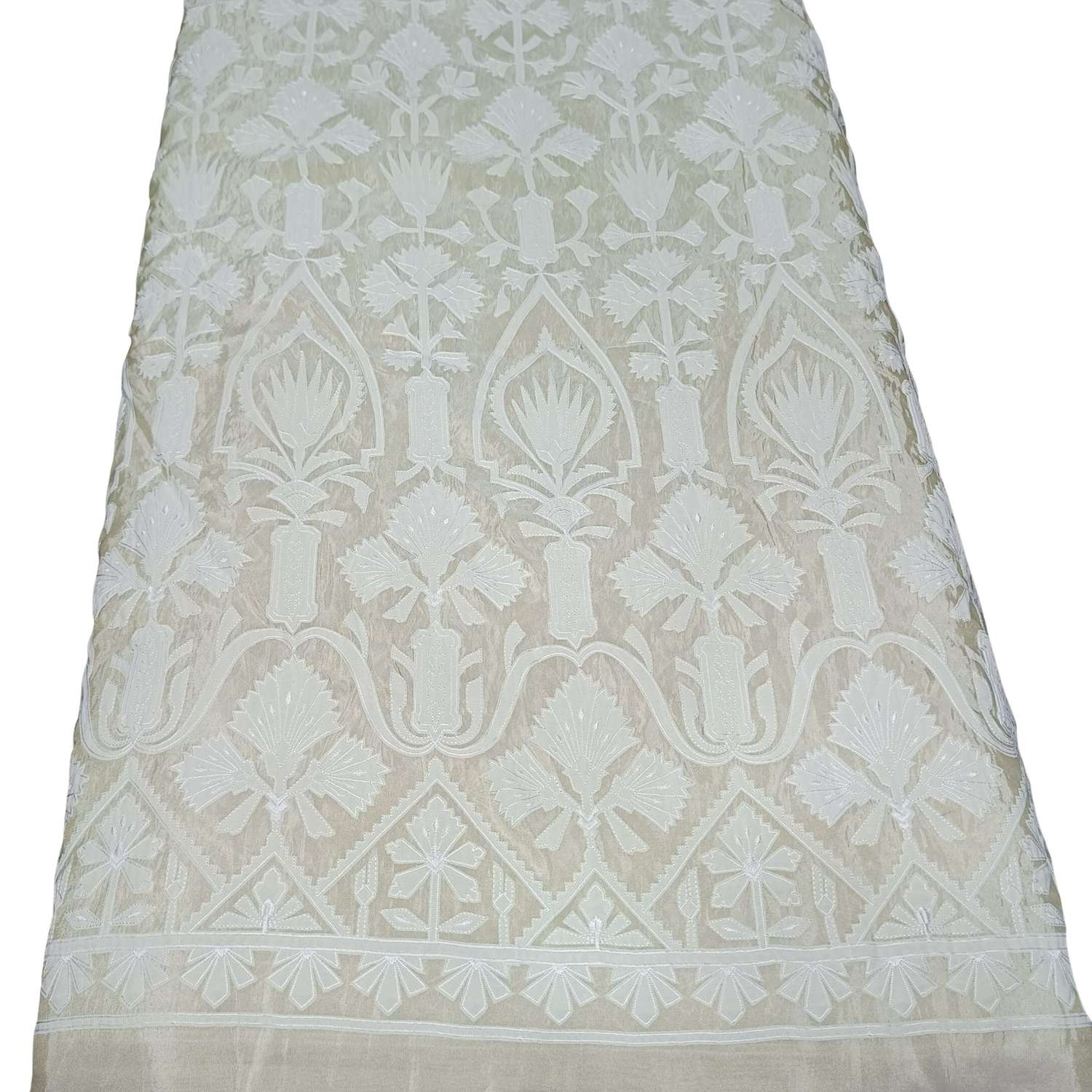 <b>Pure Chanderi Jacquard Fabric | 44 Inch Width</b>