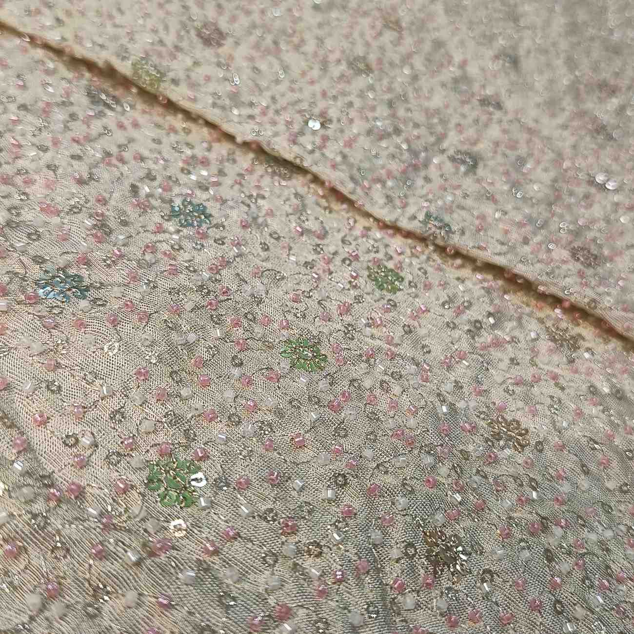 <b>TISSUE ALL OVER BEADS & SEQUIN WORK D.74994</b>