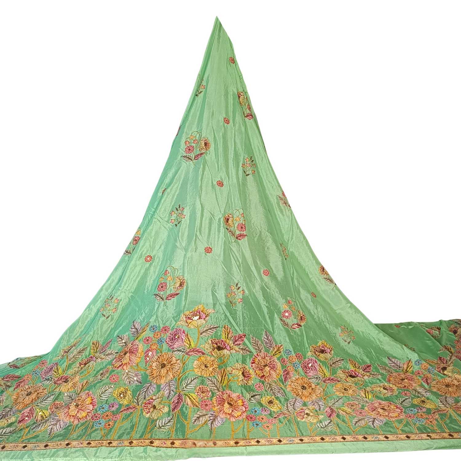 <b>Premium Chinnon Chiffon D.S No. P.84 Mint green</b>