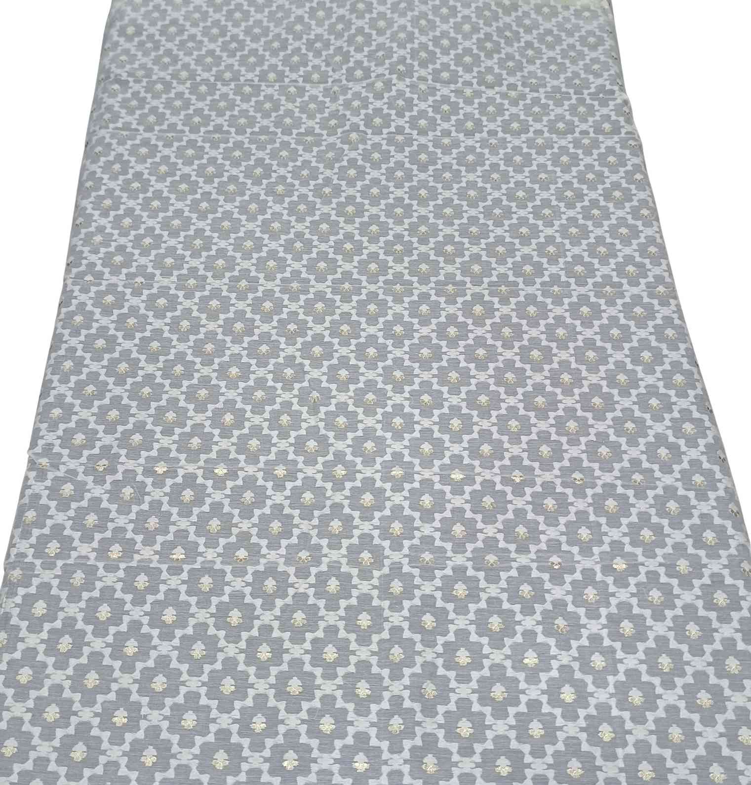 <b>Pure Chanderi Jari-Jacquard Fabric | 44 Inch Width</b>