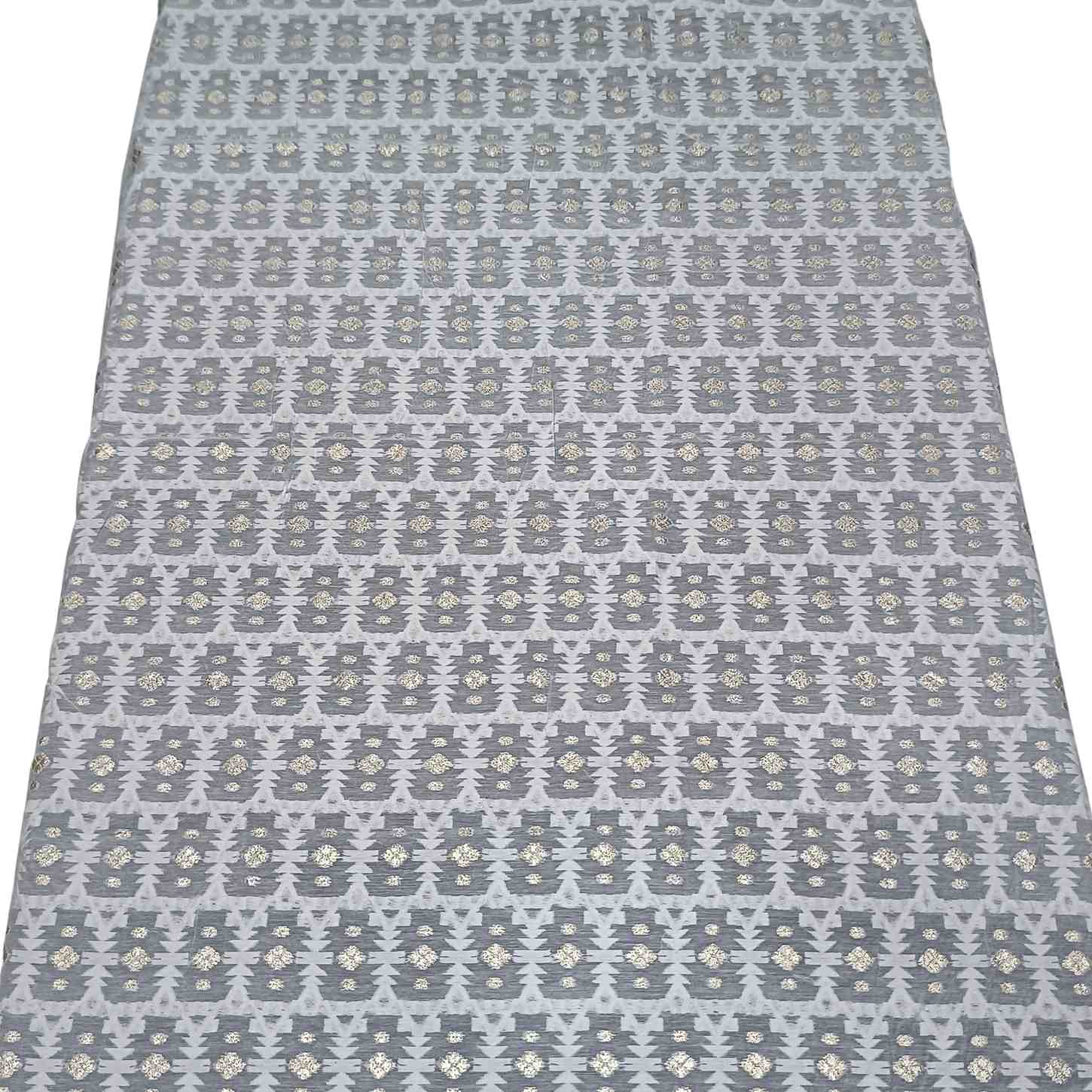 <b>Pure Chanderi Jari-Jacquard Fabric | 44 Inch Width</b>