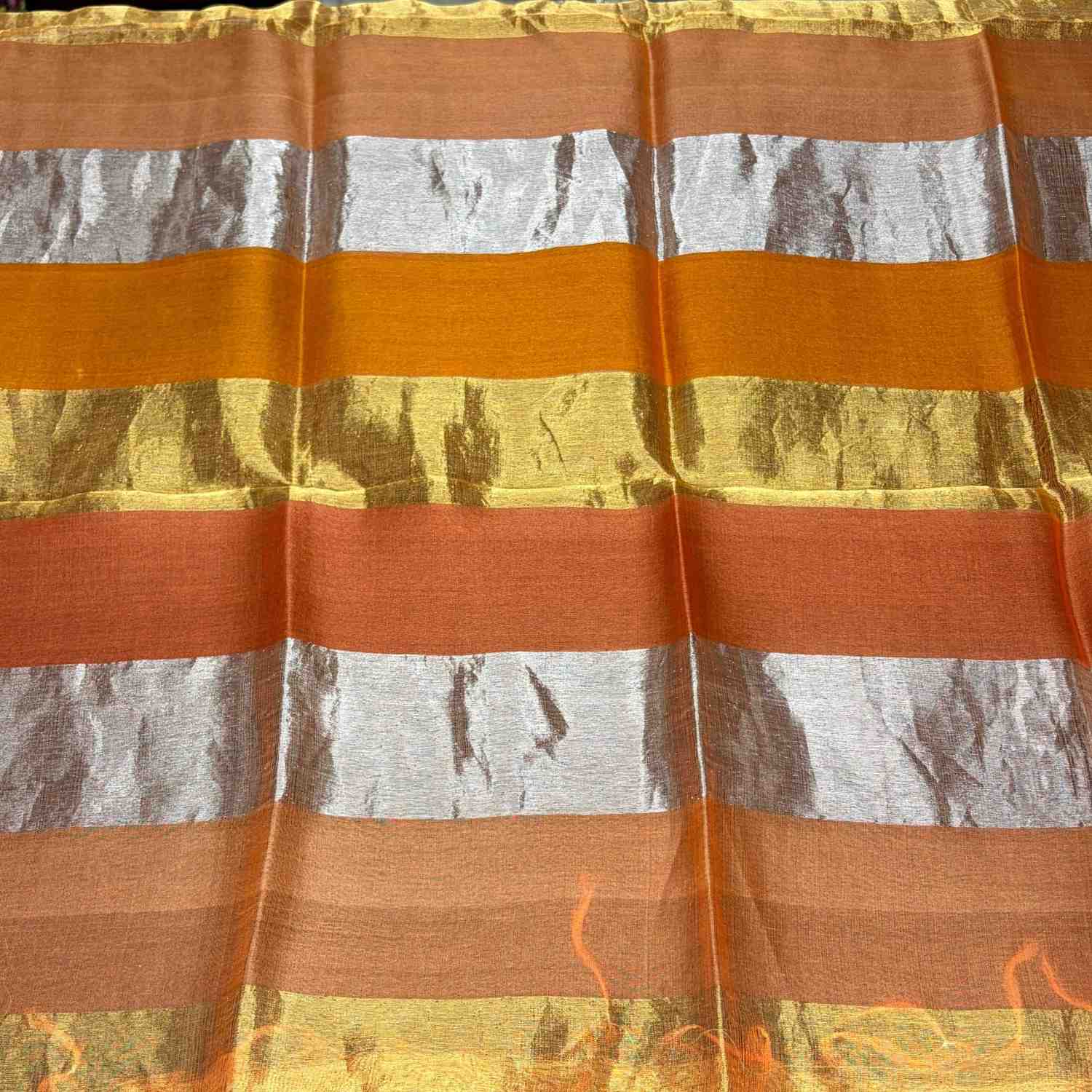 <b>Tissue Silk Zari Stripe Dupatta</b>