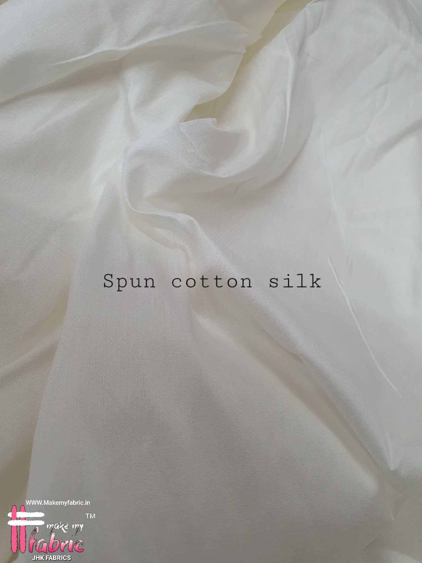 Spun cotton silk